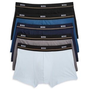 Boss Men's Boxer Briefs - Black, Blue, Gray, White Set